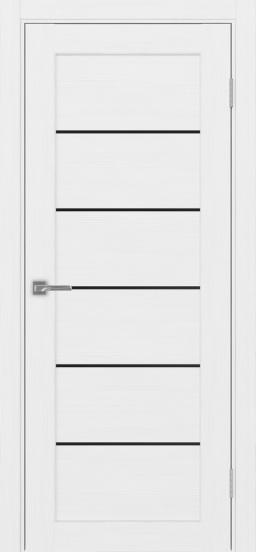 Парма_401АПП.1 молдинг алюм.чёрн. ЭКО-шпон Белый лёд