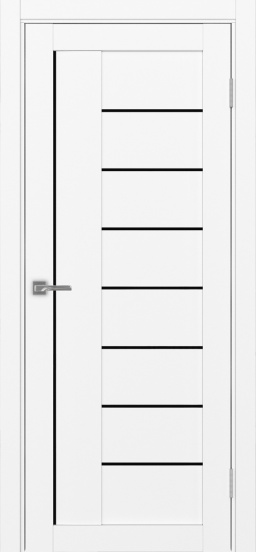 Турин_524AПП.11 молдинг алюм.чёрн. ЭКО-шпон Белый снежный