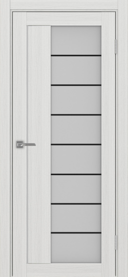 Турин_524АСС.22 молдинг алюм.чёрн. ЭКО-шпон Ясень серебристый