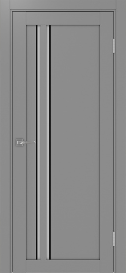 Турин_525АПС.121 молдинг алюм.чёрн. ЭКО-шпон Серый