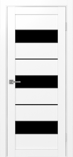 Турин_526АПП.122 молдинг алюм.чёрн. ЭКО-шпон Белый снежный