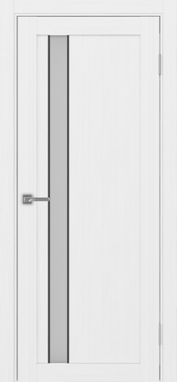 Турин_528AПС.121 молдинг алюм.чёрн. ЭКО-шпон Белый лёд