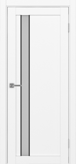 Турин_528AПС.121 молдинг алюм.чёрн. ЭКО-шпон Белый снежный