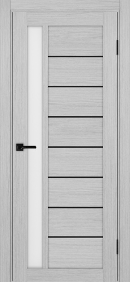 Турин_554АПП.21 молдинг алюм.чёрн. ЭКО-шпон Дуб серый FL