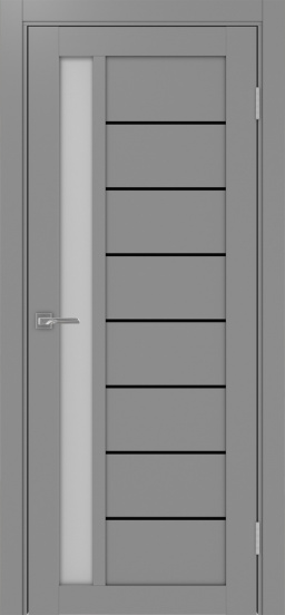 Турин_554АПП.21 молдинг алюм.чёрн. ЭКО-шпон Серый