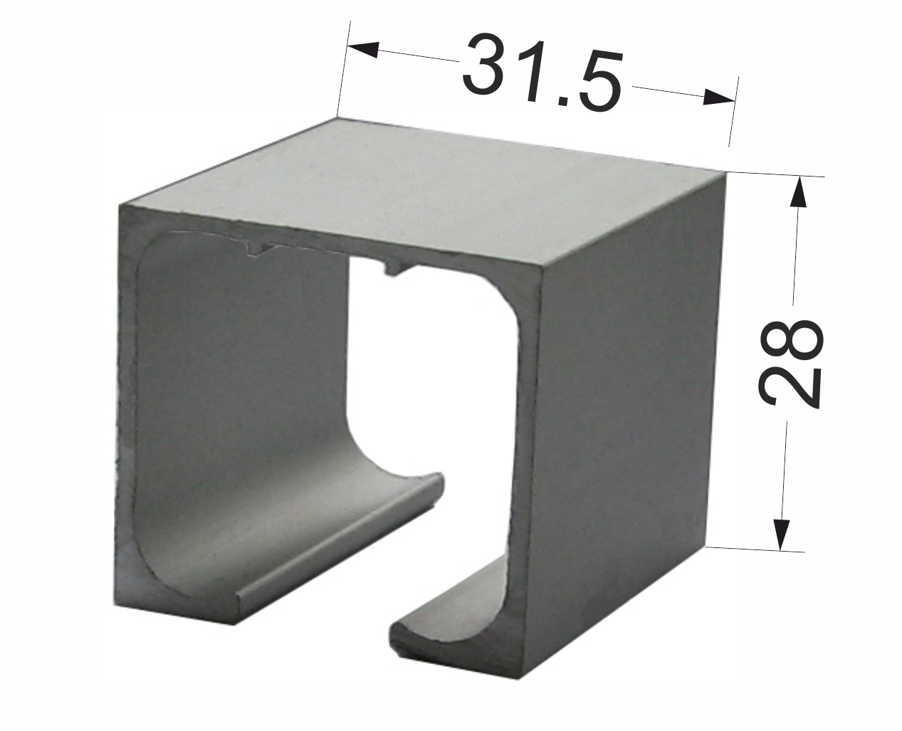 Направляющая алюминиевая А-4 4000мм.