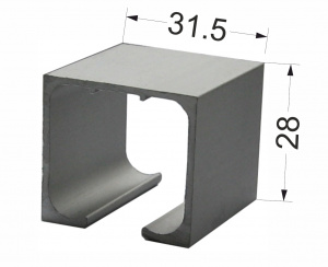 Направляющая алюминиевая А-4 4000мм.