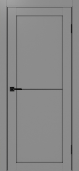 Турин_502АПП.11 молдинг алюм.чёрн. ЭКО-шпон Серый