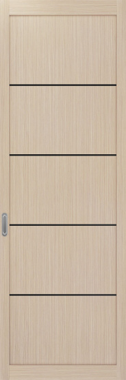 101АПП.11111 молдинг алюм.чёрн. ЭКО-шпон Дуб беленый FL