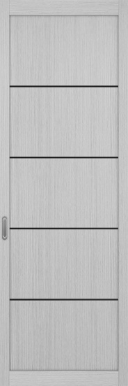 101АПП.11111 молдинг алюм.чёрн. ЭКО-шпон Дуб серый FL