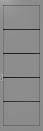 101АПП.11111 молдинг алюм.чёрн. ЭКО-шпон Серый