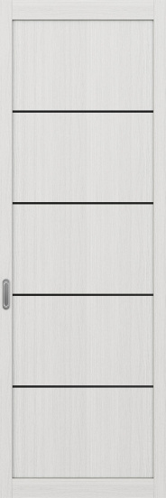 101АПП.11111 молдинг алюм.чёрн. ЭКО-шпон Ясень серебристый