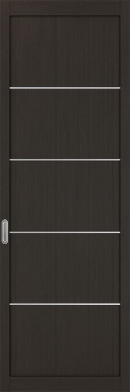 101АПП.11111 молдинг алюм.хром ЭКО-шпон Венге FL