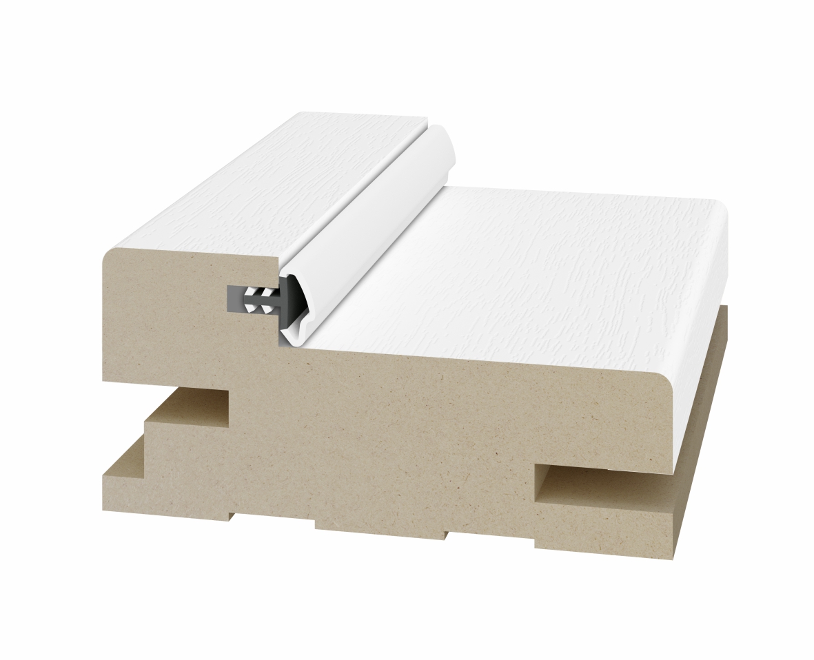 Стойка коробки телескоп 65*30*2070мм. ЭКО-шпон Белый снежный