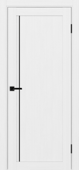 Турин_565АПП.11 молдинг алюм.чёрн. ЭКО-шпон Белый лёд