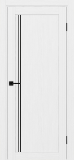 Турин_566АПП.111 молдинг алюм.чёрн. ЭКО-шпон Белый лёд