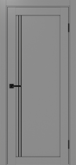 Турин_566АПП.111 молдинг алюм.чёрн. ЭКО-шпон Серый