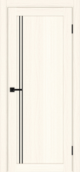 Турин_566АПП.111 молдинг алюм.чёрн. ЭКО-шпон Ясень светлый