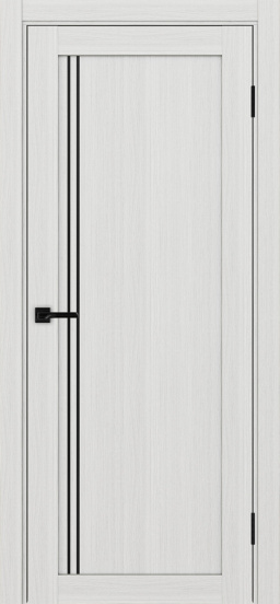 Турин_566АПП.111 молдинг алюм.чёрн. ЭКО-шпон Ясень серебристый