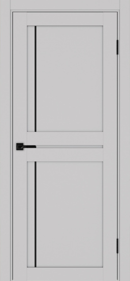 Турин_523АПП.111 молдинг алюм.чёрн. ЭКО-шпон Пепельный