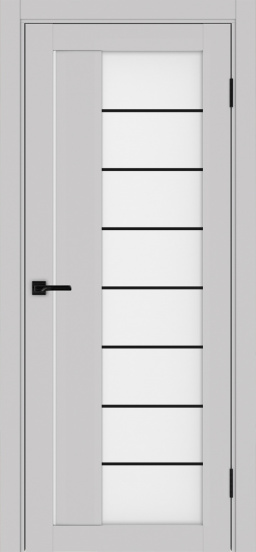 Турин_524АСС.22 молдинг алюм.чёрн. ЭКО-шпон Пепельный
