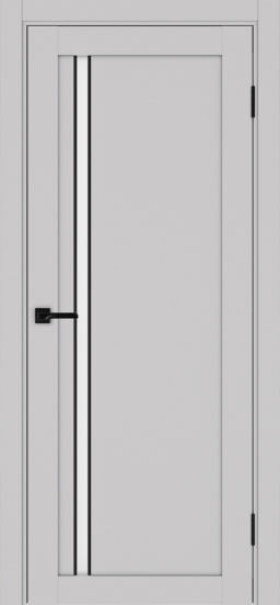 Турин_527АПС.121 молдинг алюм.чёрн. ЭКО-шпон Пепельный