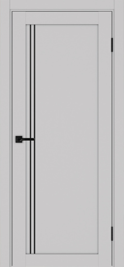 Турин_566АПП.111 молдинг алюм.чёрн. ЭКО-шпон Пепельный