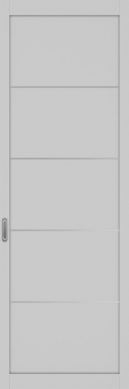 101АПП.11111 молдинг алюм.хром ЭКО-шпон Пепельный