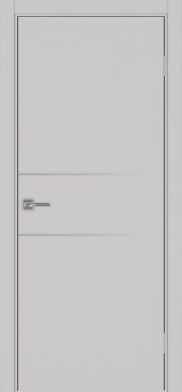 Неаполь_203 молдинг алюм.хром ЭКО-шпон Пепельный