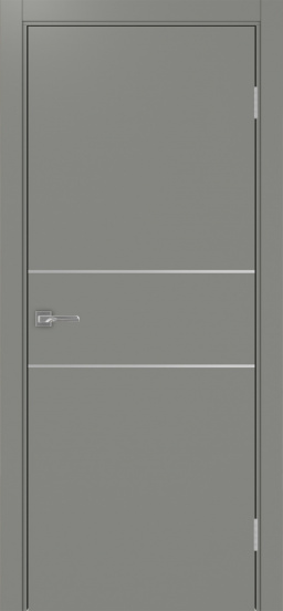 Неаполь_203 молдинг алюм.хром ЭКО-шпон Серый