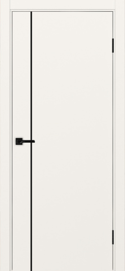 Неаполь_204 молдинг алюм.чёрн. ЭКО-шпон Бежевый