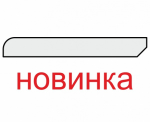 Плинтус 75*10*2070мм. ЭКО-шпон Пепельный