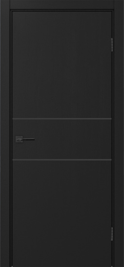 Неаполь_203 молдинг алюм.чёрн. ЭКО-шпон Антрацит