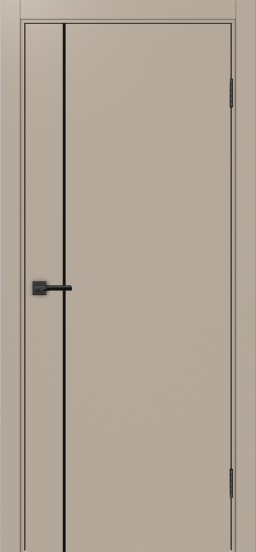 Неаполь_204 молдинг алюм.чёрн. ЭКО-шпон Мокко