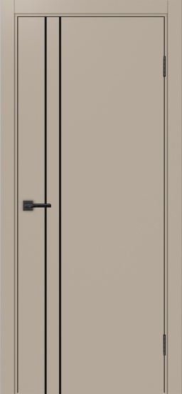 Неаполь_205 молдинг алюм.чёрн. ЭКО-шпон Мокко