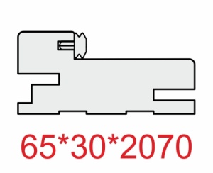 Стойка коробки телескоп 65*30*2070мм. ЭКО-шпон Мокко