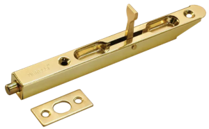 Шпингалет полукруглый с отв. частью "Morelli" золото OL160 PG