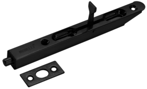 Шпингалет полукруглый с отв. частью "Morelli" чёрный OL160 BL