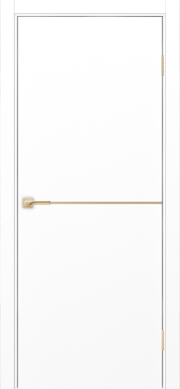 Неаполь_202 молдинг алюм.золото ЭКО-шпон Белый снежный