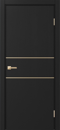 Неаполь_203 молдинг алюм.золото ЭКО-шпон Антрацит