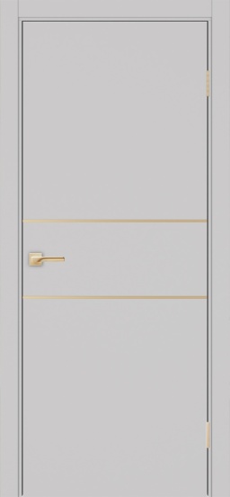 Неаполь_203 молдинг алюм.золото ЭКО-шпон Пепельный