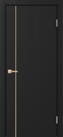 Неаполь_204 молдинг алюм.золото ЭКО-шпон Антрацит