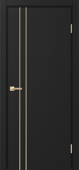 Неаполь_205 молдинг алюм.золото ЭКО-шпон Антрацит