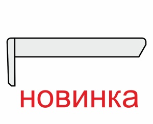 Наличник плоский R2 телескоп. 75*10*2780мм. ЭКО-шпон Серый