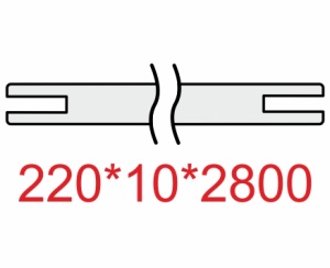 Добор телескоп. 220*10*2800мм. ЭКО-шпон Латте