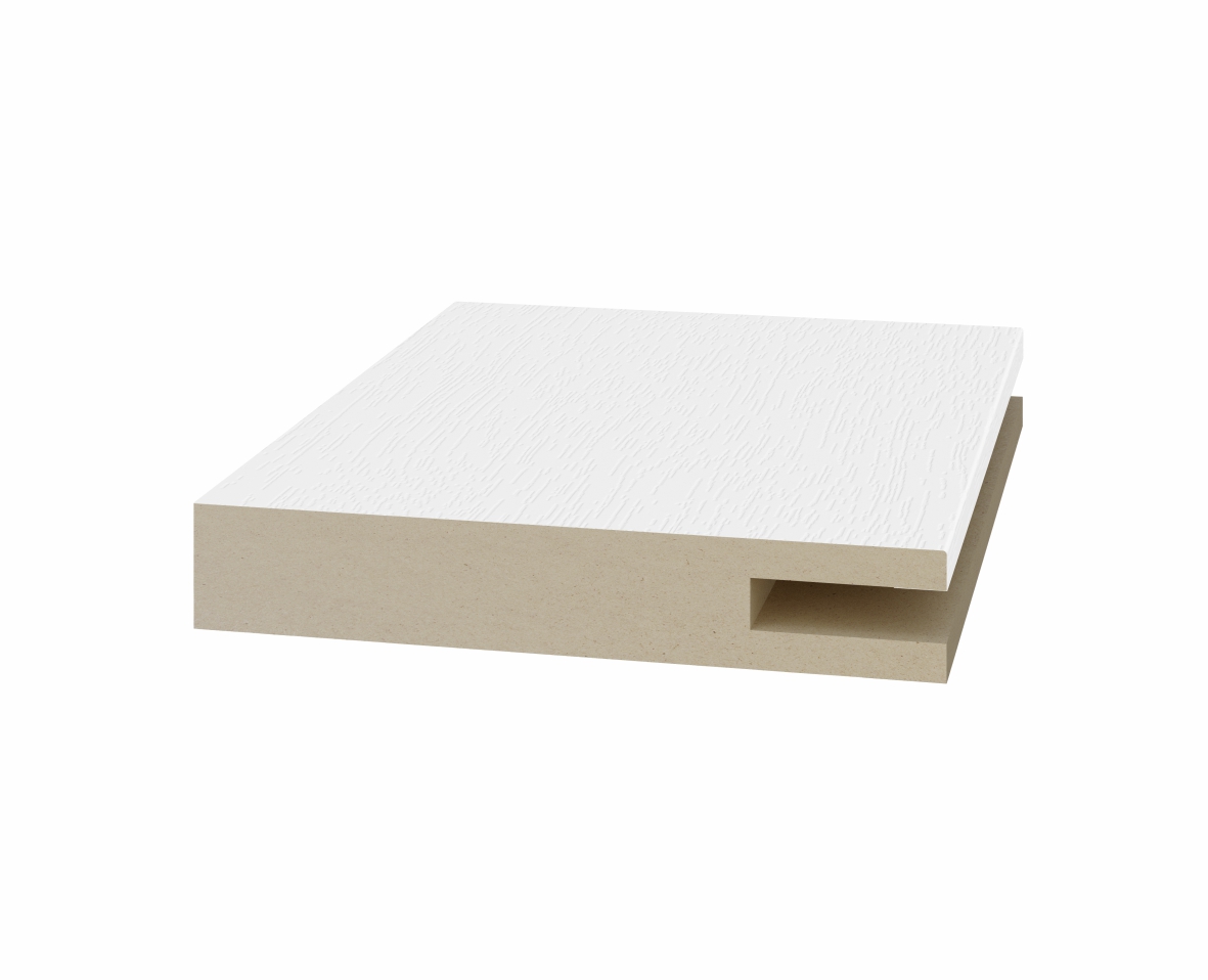 Добор телескоп. 1 паз 60*10*2070мм. ЭКО-шпон Белый снежный