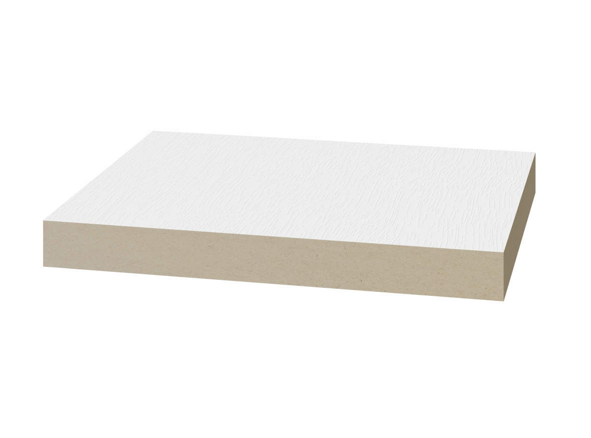 Панель доборная 100*10*2070мм. ЭКО-шпон Белый снежный