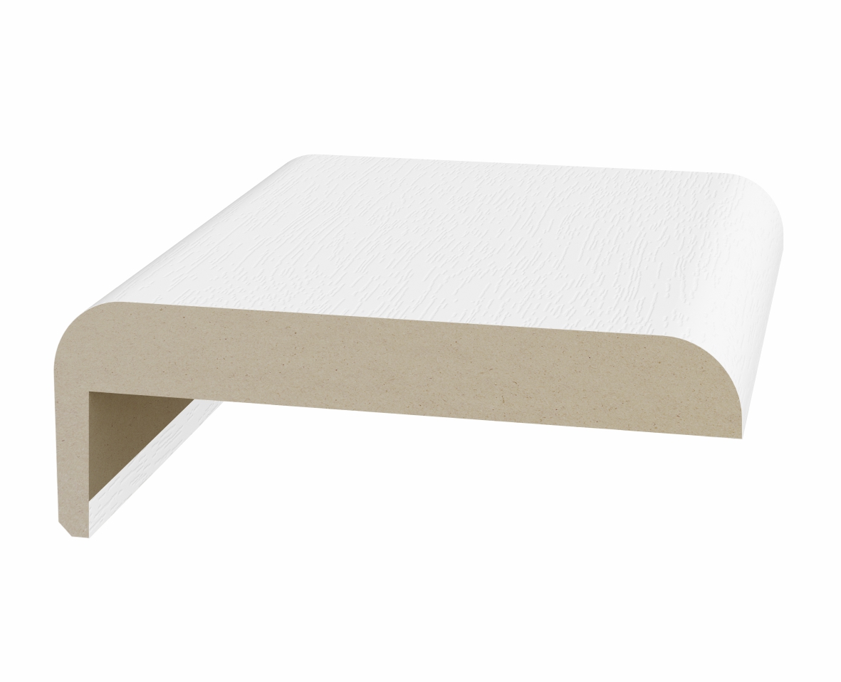 Наличник плоский телескоп. 75*10*2440мм. ЭКО-шпон Белый снежный