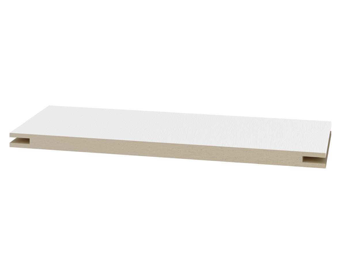 Добор телескоп. 220*10*2400мм. ЭКО-шпон Белый снежный